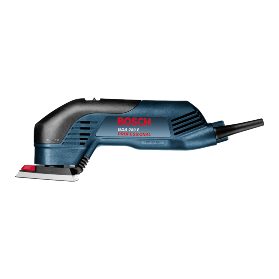 Bosch GDA 280 E Professional Notice Originale