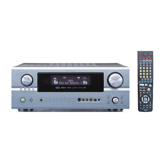 Denon AVR-2805 Mode D'emploi