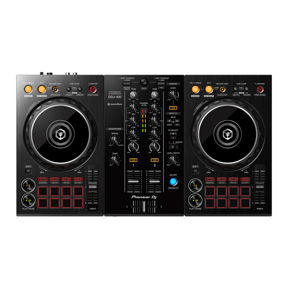 PIONEER DJ DDJ-400 Manuels