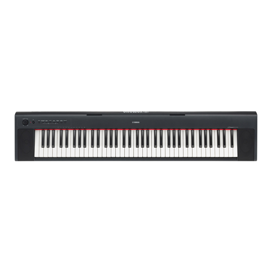 Yamaha piaggero NP-31 Mode D'emploi