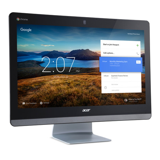 Acer Chromebase 24 Manuels