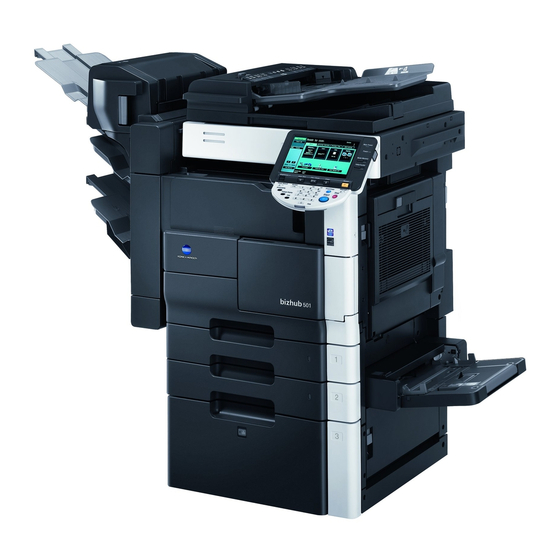 Konica Minolta bizhub 501 Mode D'emploi