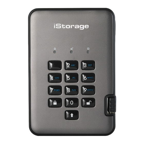 iStorage diskashur PRO 2 Guide De Démarrage Rapide