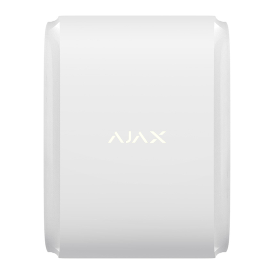 AJAX DualCurtain Outdoor Manuel D'utilisateur