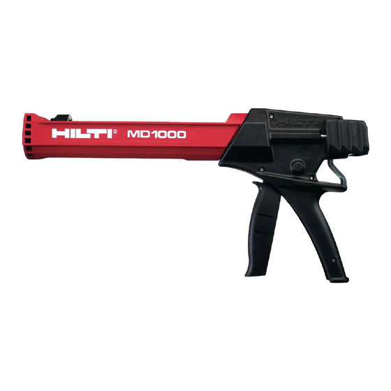 Hilti HIT-MD 1000 Manuels