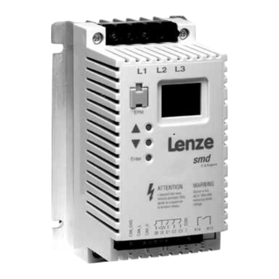 Lenze smd Instructions De Mise En Service