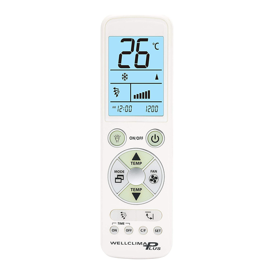 Wellclima PLUS Mode D'emploi