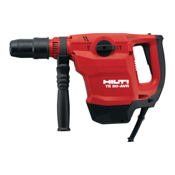 Hilti TE 50-AVR 03 Mode D'emploi