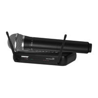 Shure SVX Wireless Manuel