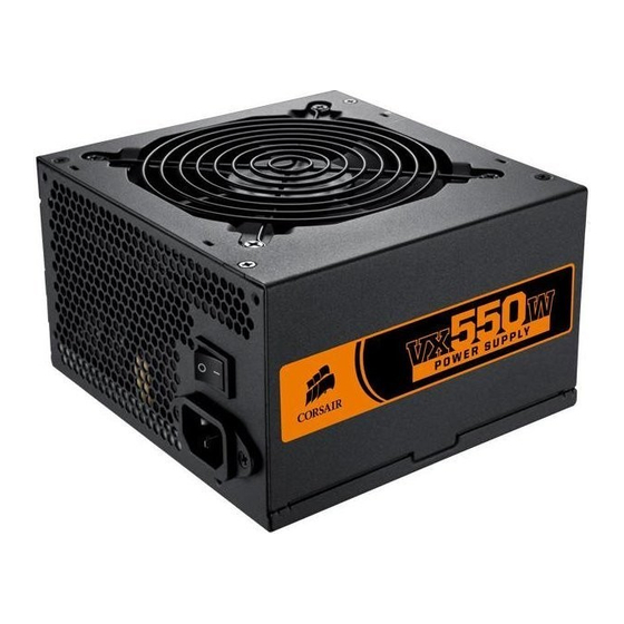 Corsair VX550W Manuel D'utilisation