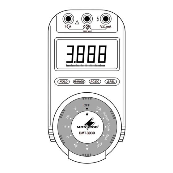 Monacor DMT-3030 Mode D'emploi