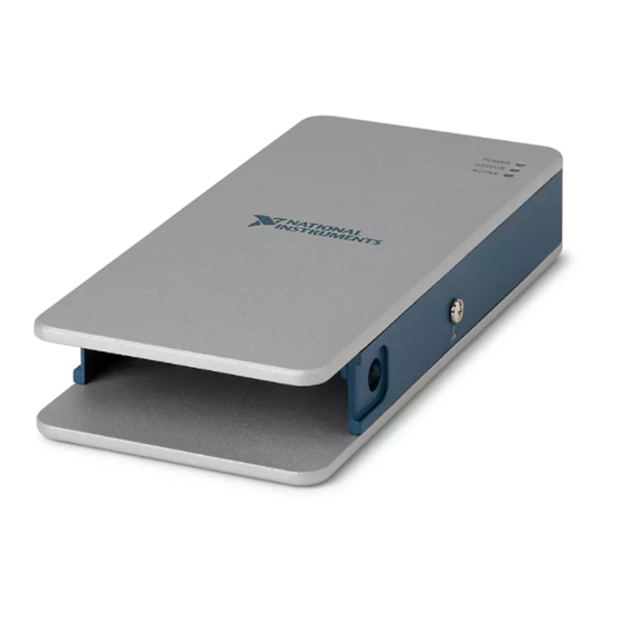 National Instruments NI cDAQ-9181 Démarrage Rapide