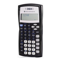 Texas Instruments TI-36X II Manuel D'utilisation