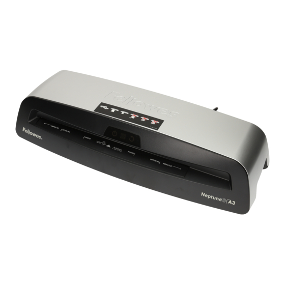 Fellowes Neptune A3 Manuel D'utilisation