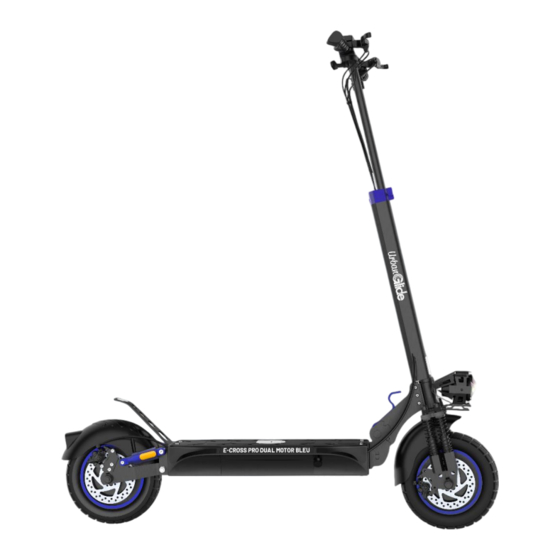 URBANGLIDE ECROSS PRO DUAL MOTOR BLEU Notice Originale
