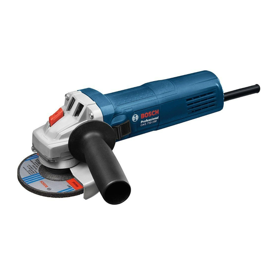 Bosch GWS 750-100 E Professional Notice Originale