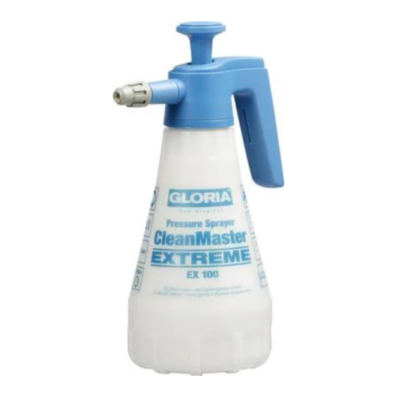 Gloria CleanMaster EXTREME 100 Manuels