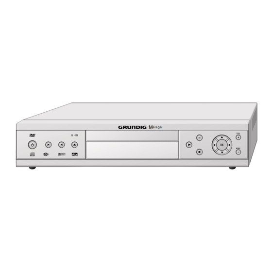 Grundig MALAGA SE 1230 Mode D'emploi