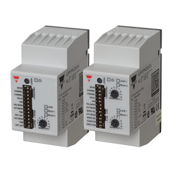 CARLO GAVAZZI LDP PA2DU Serie Mode D'emploi