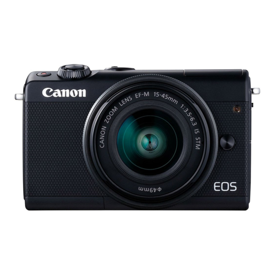 Canon EOS M100 Manuel D'aide