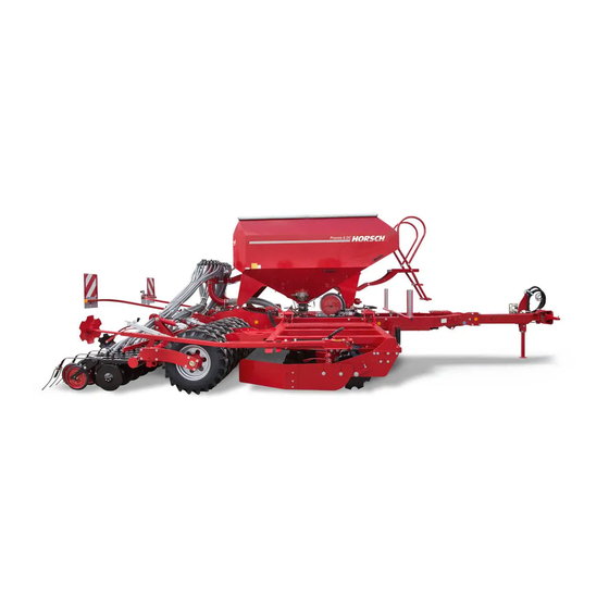 horsch Pronto 7 DC Manuel D'utilisation