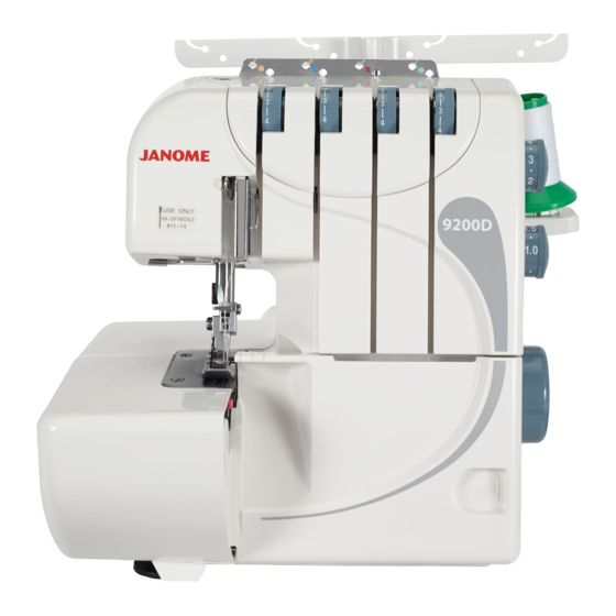 Janome 9200D Livret D'instructions