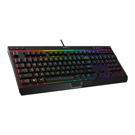 HyperX Alloy Core RGB Manuel D'utilisation