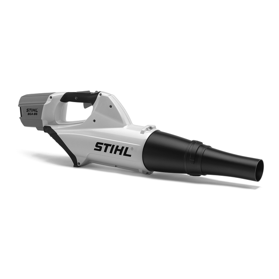 Stihl BGA 85 Mode D'emploi