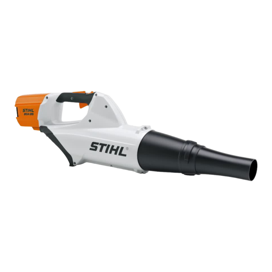 Stihl BGA 85 Notice D'emploi