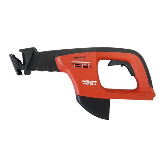 Hilti WSR 36-A Mode D'emploi