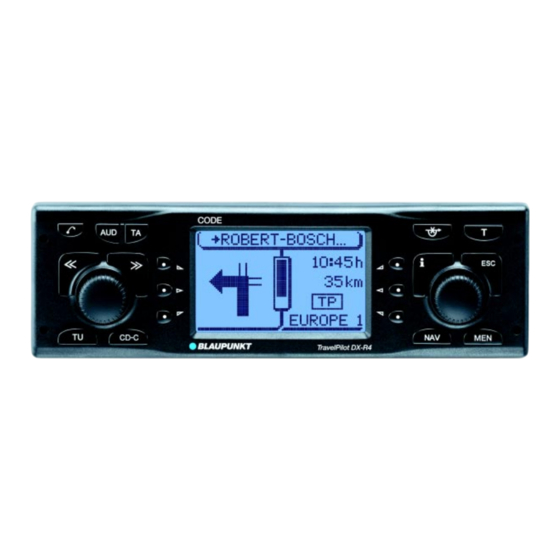 Blaupunkt TravelPilot DX-R4 Notice D'emploi