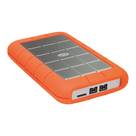 LaCie RUGGED USB 3.0/FIREWIRE 800 Manuel Utilisateur
