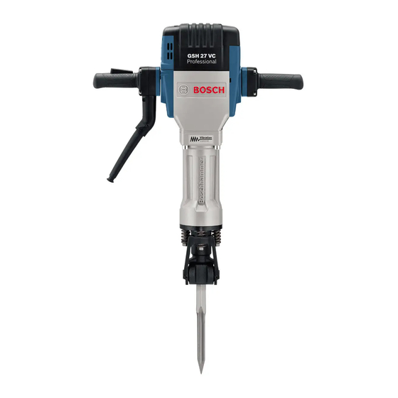 Bosch GSH 27 VC PROFESSIONAL Mode D'emploi