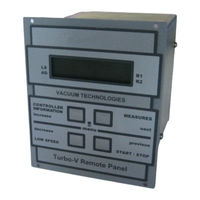 Agilent Technologies Turbo-V Remote Panel Notice De Mode D'emploi