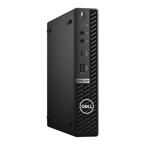 Dell OptiPlex 7080 Micro Mode D'emploi