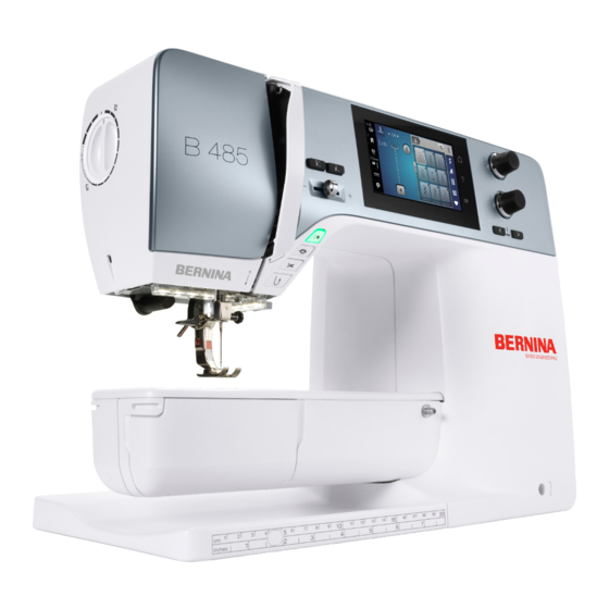 Bernina 485 Mode D'emploi