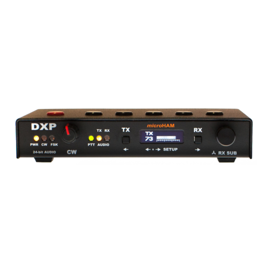 microHAM DXP Manuel D'instructions