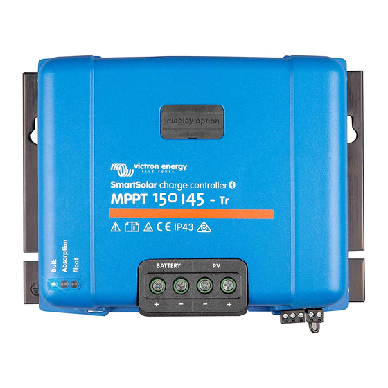 Victron energy BlueSolar MPPT 150/45-Tr Mode D'emploi