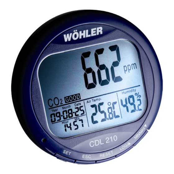 Wohler CDL 210 Instructions De Service