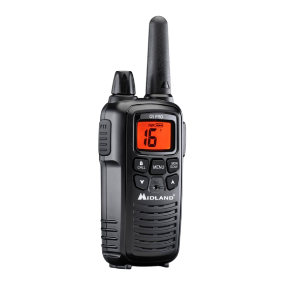 Midland G5 PRO Manuel Utilisateur
