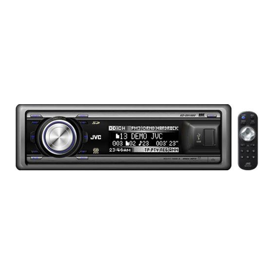 JVC KD-SH1000 Manuel D'installation/Raccordement