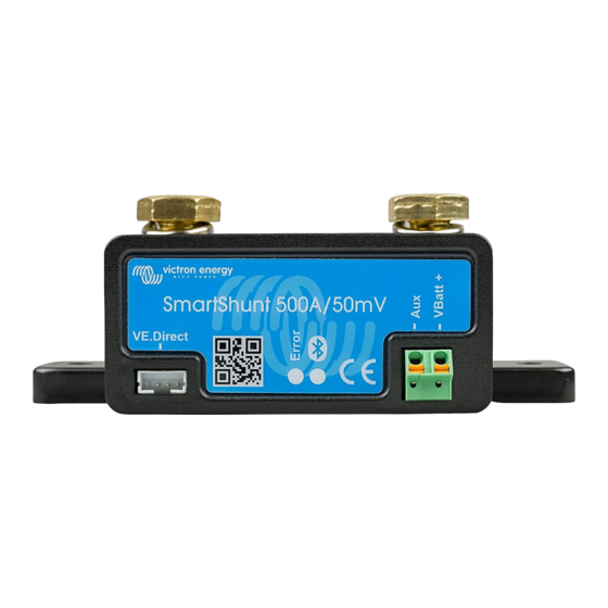 Victron energy SmartShunt 500 A Mode D'emploi