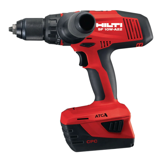 Hilti SF 10W-A22 Notice D'utilisation Originale