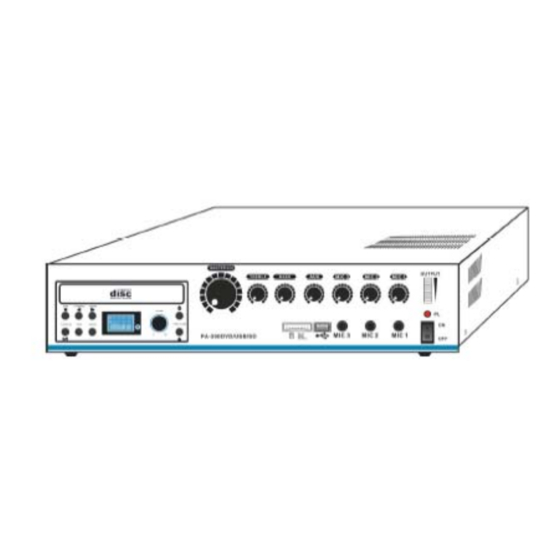 Ltc Audio PA-210DVD Manuel D'utilisation