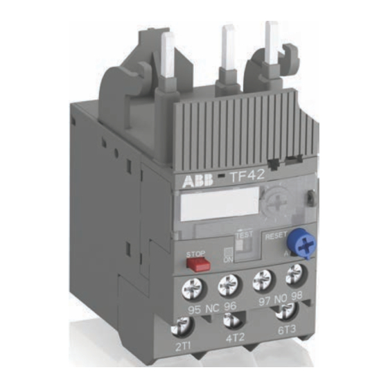 ABB TF42 Instructions De Service