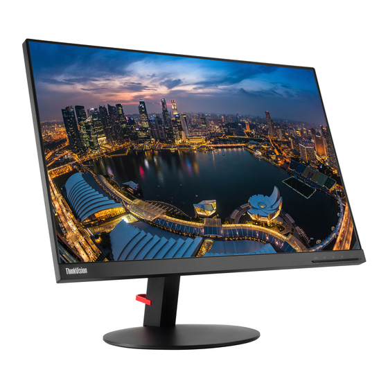 Lenovo ThinkVision T24d-10 61B4 Guide De L'utilisateur