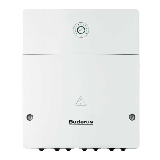 Buderus Logamatic MM100 EMS plus Manuel D'utilisation Et Notice D'installation