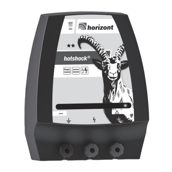 Horizont hotshock N500 Manuels