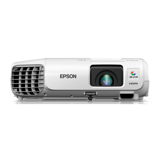 Epson PowerLite S27 Guide De L'utilisateur