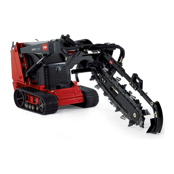 Toro Trancheuse Accessoire Dingo Manuel De L'utilisateur